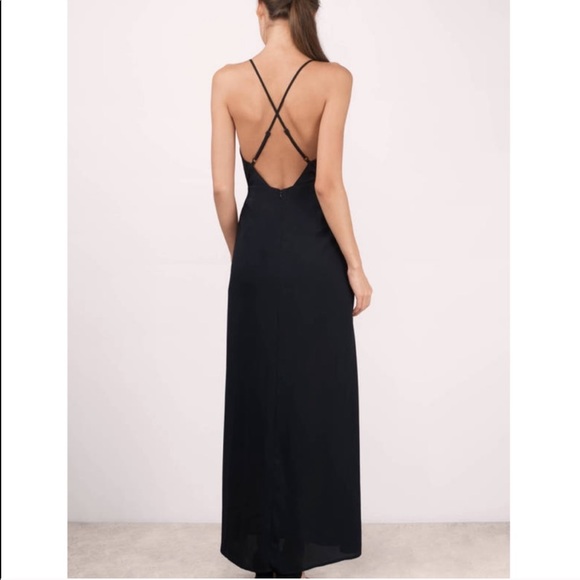 NWT Eyes on You Knotted Maxi Dress in Black from Tobi - Picture 2 of 7